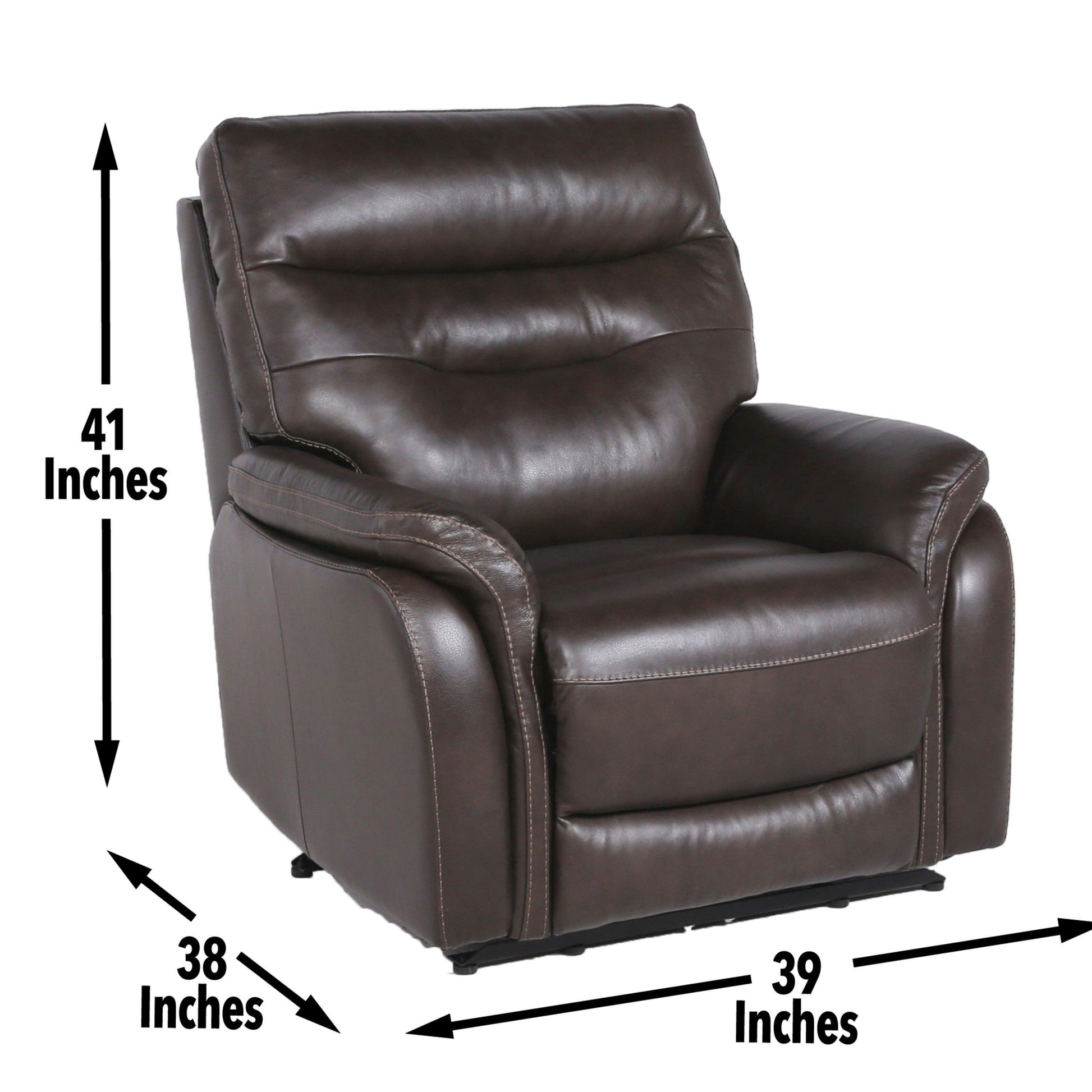 Steve Silver Contemporary Top Grain Leather Recliner FT850CC FredCo