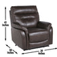 Steve Silver Contemporary Top Grain Leather Recliner FT850CC FredCo