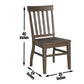 Steve Silver Dark Oak Cayla Side Chair CY400SK FredCo
