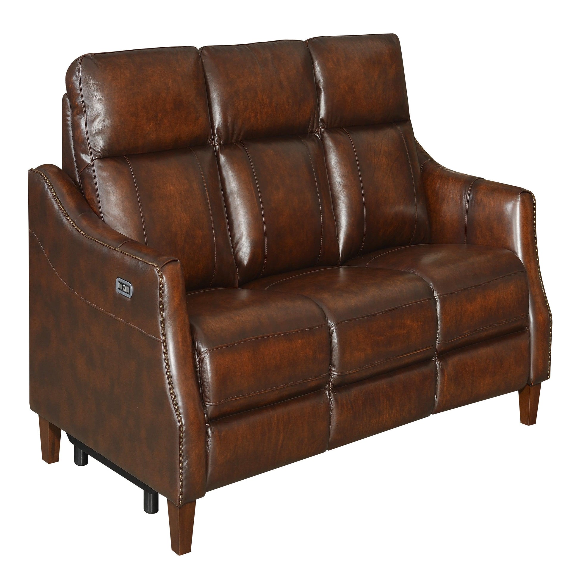 Steve Silver Leather Dual Power Reclining Group: Old English Charm, Hand AI950CS FredCo
