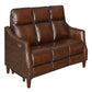 Steve Silver Leather Dual Power Reclining Group: Old English Charm, Hand AI950CS FredCo