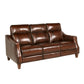 Steve Silver Leather Dual Power Reclining Group: Old English Charm, Hand AI950CS FredCo