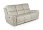 Steve Silver Leather Power Loveseat with Console LL950CLI FredCo