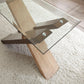 Steve Silver Modern Cross Tie End Table TA100C FredCo