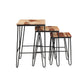 Steve Silver Natural Sheesham Wood Nesting Tables TT3000NT FredCo
