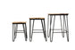 Steve Silver Natural Sheesham Wood Nesting Tables TT3000NT FredCo