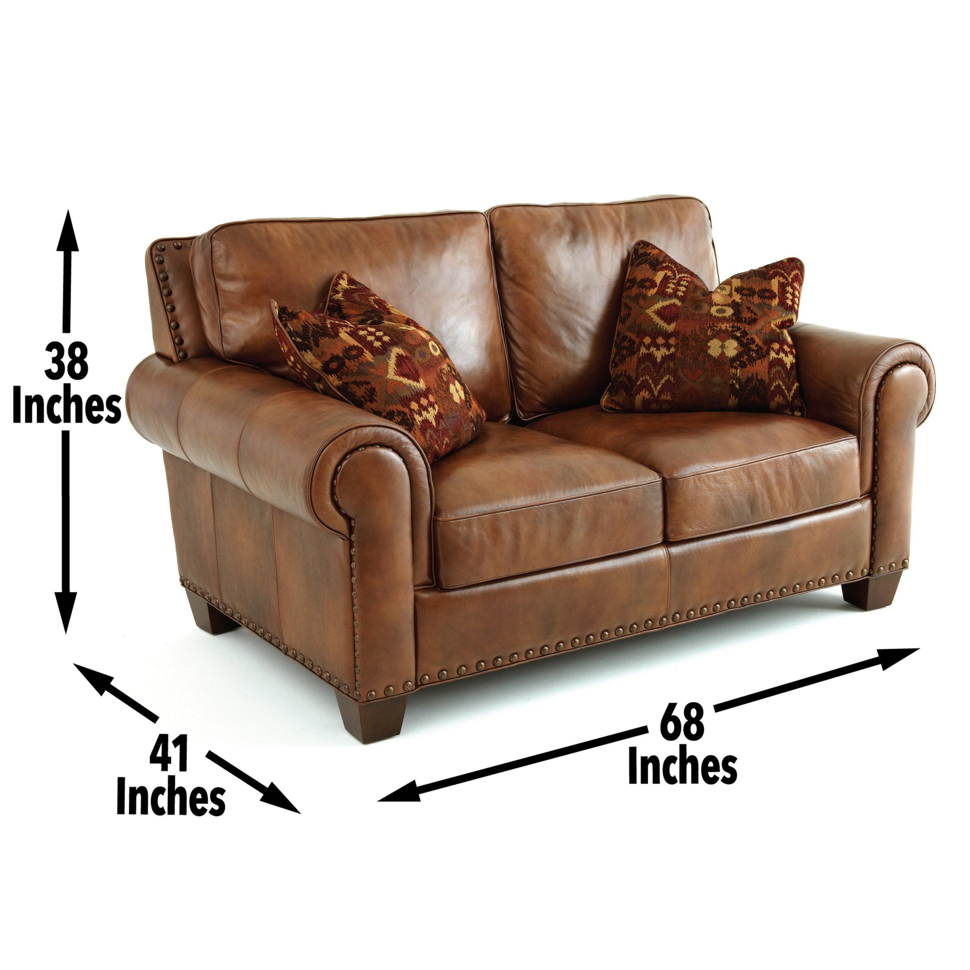 Steve Silver Rustic Leather Collection Loveseat SR920L FredCo