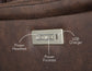 Steve Silver Tailored Power Console Loveseat VA950CLW FredCo