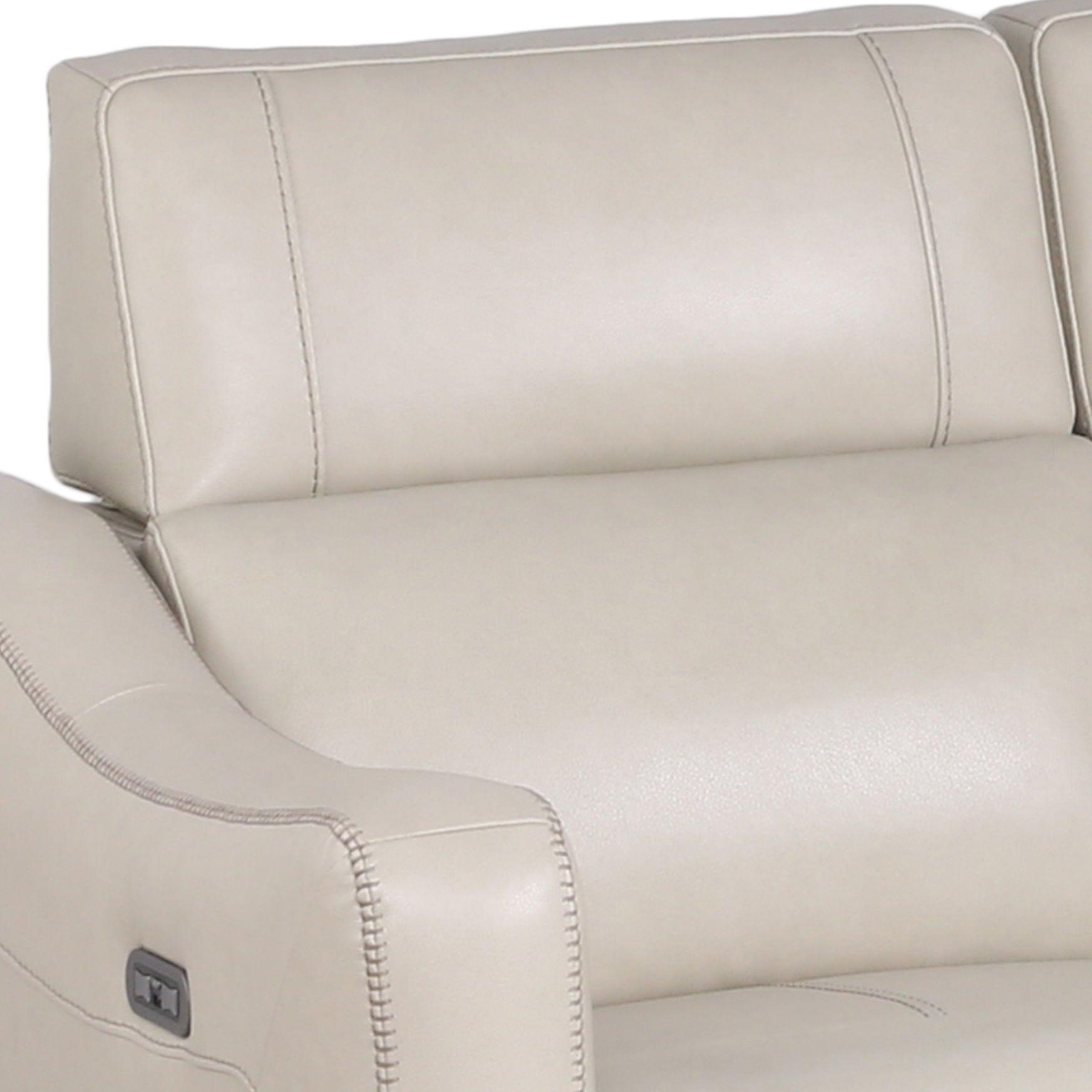Steve Silver Transitional Dual-Power Leather Reclining Sofa GI850SI FredCo