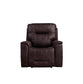 Steve Silver Triple Lexington Power Media Recliner Walnut FredCo