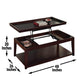 Steve Silver Versatile Lift Top Cocktail Table CL900C FredCo
