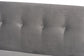 Stewart Mid-Century Modern Grey Velvet Upholstered and Walnut Brown Finished Wood 2-Piece Dining Nook Banquette Set FredCo