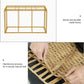 Storage Basket with Lid Rattan 29 inch FredCo