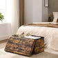 Storage Bench with Lid Rustic Brown 29.9" L FredCo
