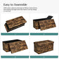 Storage Bench with Lid Rustic Brown 29.9" L FredCo