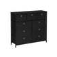 Storage Chest Cabinet Dresser Black FredCo