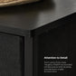 Storage Chest Cabinet Dresser Black FredCo