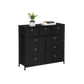 Storage Chest Cabinet Dresser Black FredCo