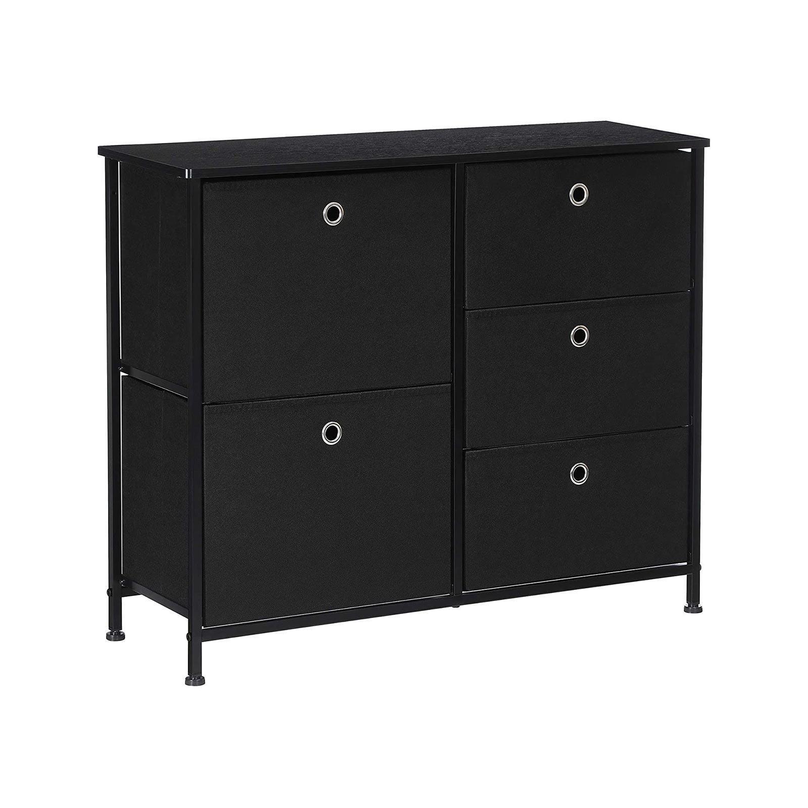 Storage Chest Dresser Black FredCo