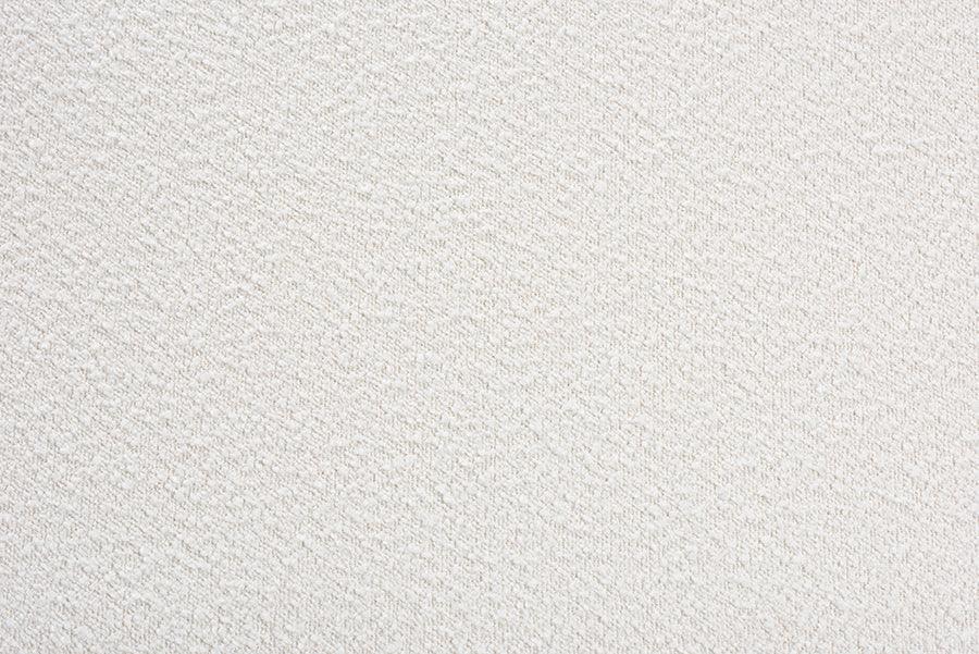 Stratton Mid-Century Modern Cream Boucle Fabric and Walnut Brown Finished Wood Loveseat FredCo