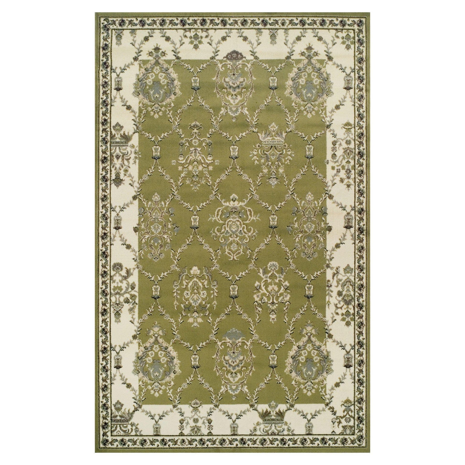 Stratton Vintage Floral Damask Rug FredCo