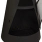 Stylish 67” Round Steel Chiminea with Powder-Coated Black Finish - Modern Design FredCo