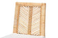 Suci Modern Bohemian Natural Brown Rattan 2-Piece Dining Chair Set FredCo