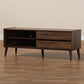 Suli Mid-Century Modern Walnut Brown Finished Wood TV Stand FredCo