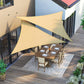 Sun Shade for Patio, 20ft x 20ft x 20ft, Sand FredCo