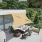Sun Shade Sail Sand 12ft Beige Triangular FredCo
