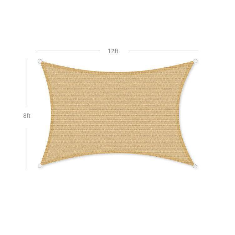Sun Shade Sail Sand 12ft x 8ft FredCo