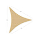 Sun Shade Sail Sand 16ft FredCo