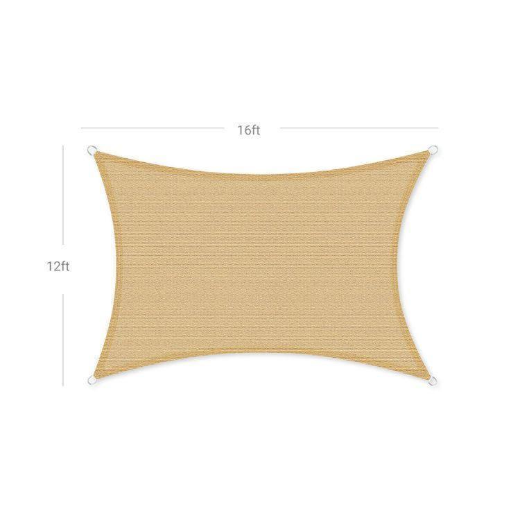 Sun Shade Sail Sand 16ft x 12ft FredCo