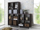 Sunna Dark Brown Modern Cube Shelving Unit FredCo