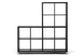 Sunna Dark Brown Modern Cube Shelving Unit FredCo