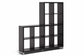 Sunna Dark Brown Modern Cube Shelving Unit FredCo