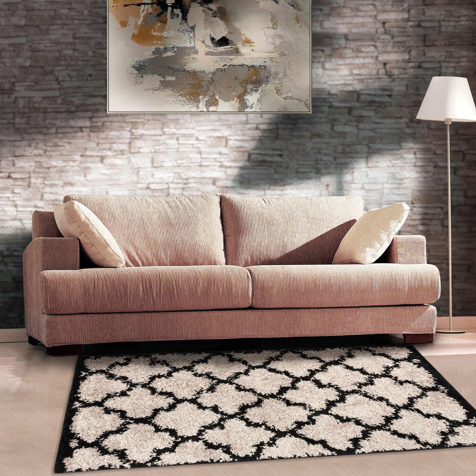 Superior Bengali Trellis Shag Area Rug FredCo