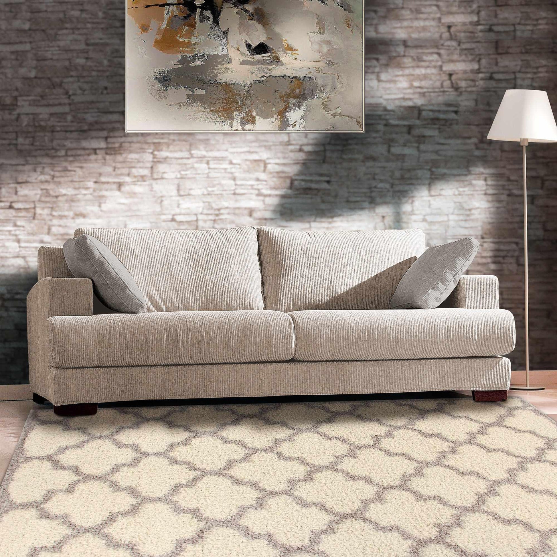 Superior Bengali Trellis Shag Area Rug FredCo