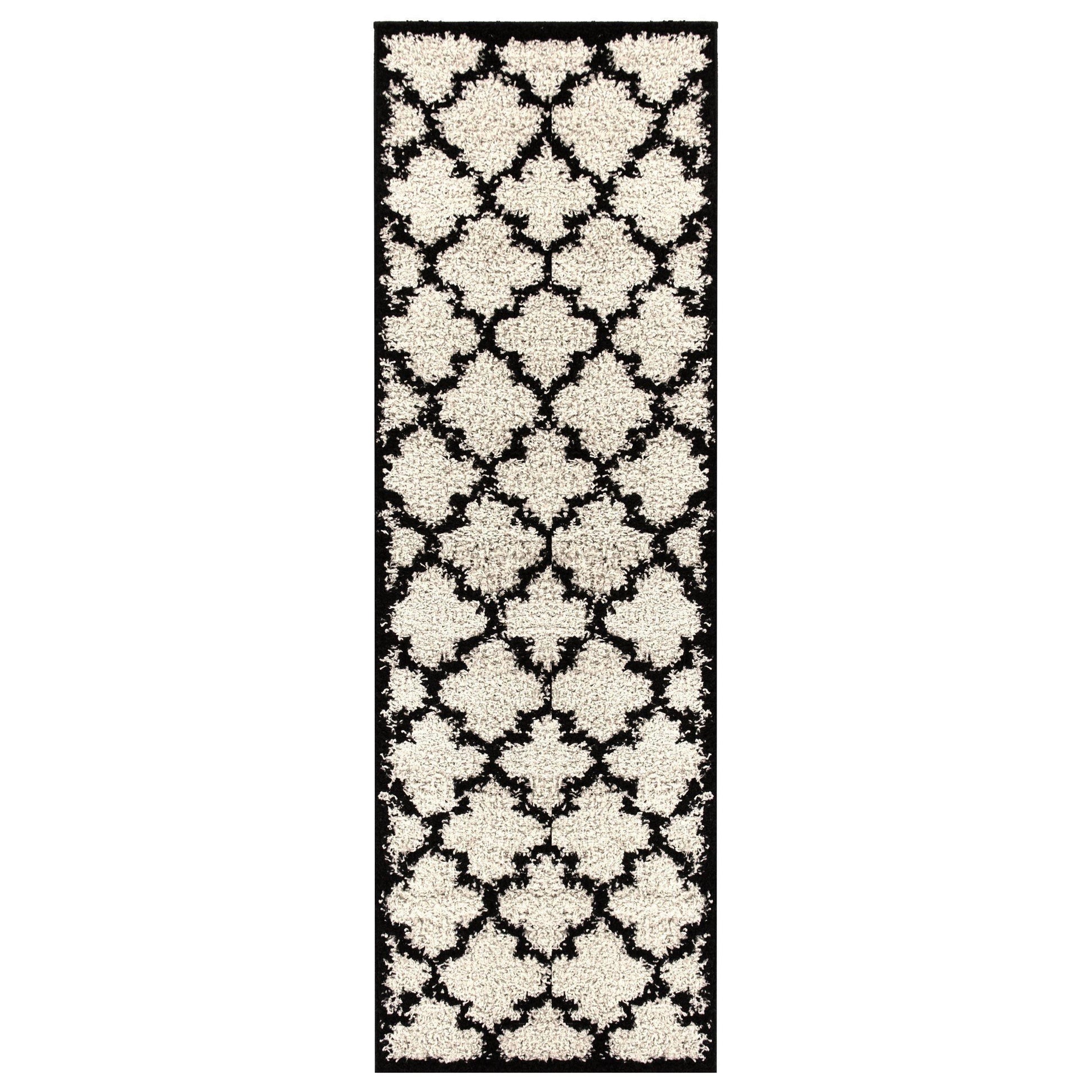 Superior Bengali Trellis Shag Area Rug FredCo