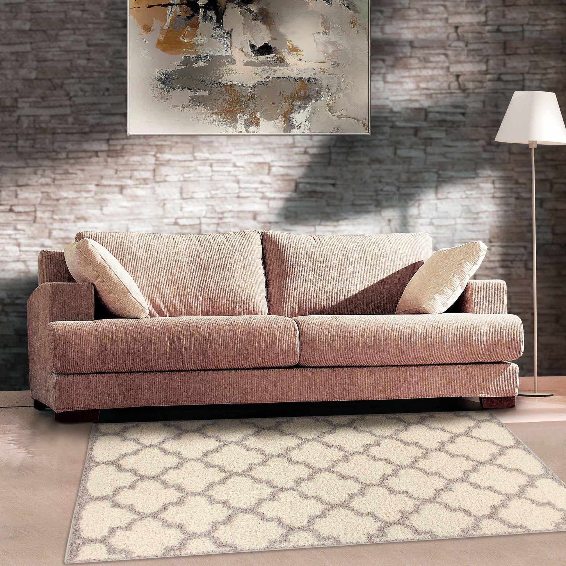 Superior Bengali Trellis Shag Area Rug FredCo