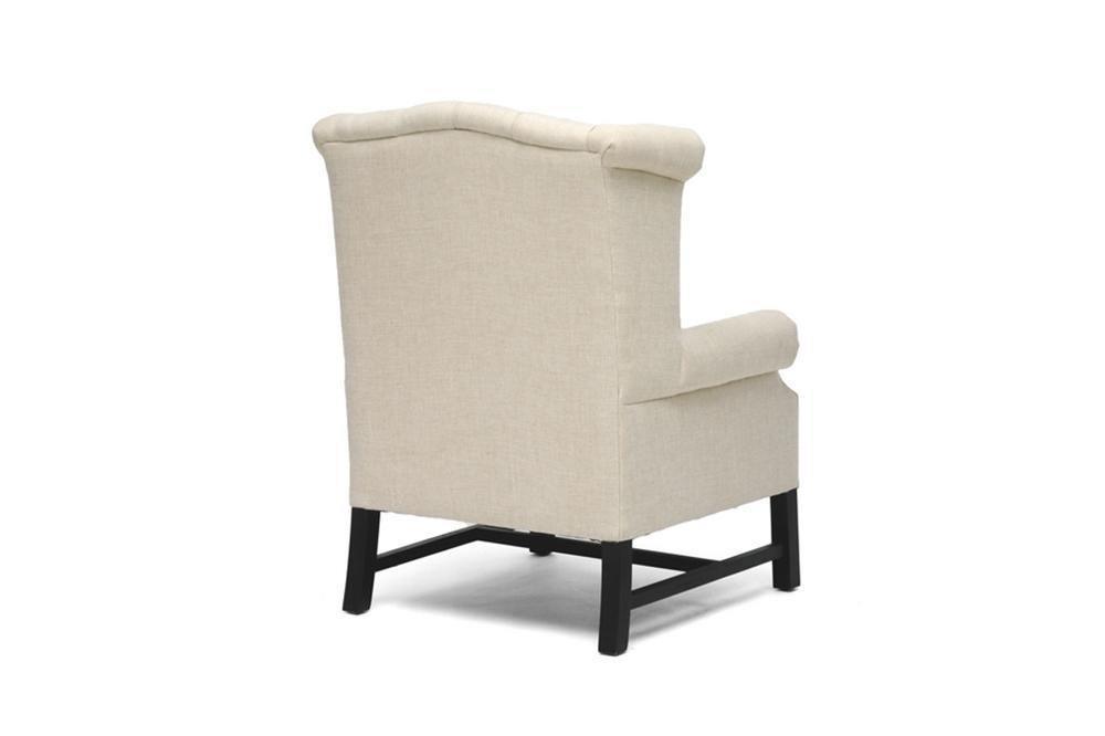 Sussex Beige Linen Club Chair FredCo