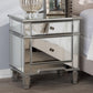 Sussie Hollywood Regency Glamour Style Mirrored 2-Drawer Nightstand FredCo
