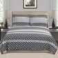 Sutton 100% Cotton Oriental Quatrefoil Print Duvet Cover Set FredCo