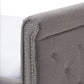Swamson Modern and Contemporary Grey Fabric Tufted Twin Size Daybed with Roll-out Trundle Guest Bed FredCo