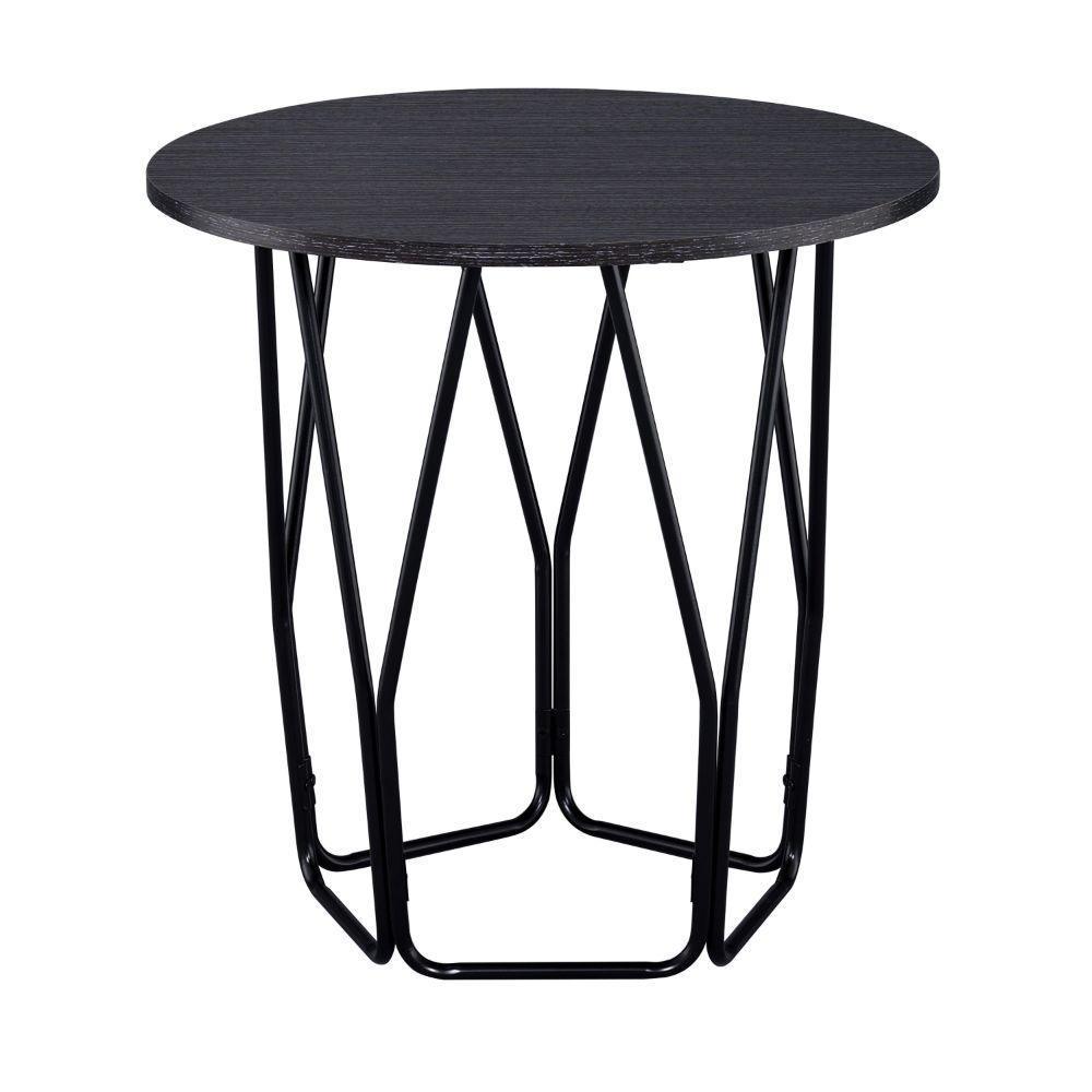Sytira End Table Espresso & Black FredCo