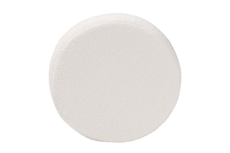 Tabitha Modern and Contemporary Ivory Boucle Upholstered Storage Ottoman FredCo