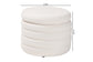Tabitha Modern and Contemporary Ivory Boucle Upholstered Storage Ottoman FredCo