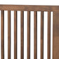 Takeo Mid-Century Modern Transitional Ash Walnut Finished Wood Full Size Platform Bed FredCo