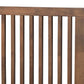 Takeo Mid-Century Modern Transitional Ash Walnut Finished Wood King Size Platform Bed FredCo