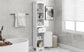 Tall Bathroom Cabinet, Freestanding Storage Cabinet with Drawer FredCo
